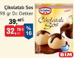 DR. OETKER ÇİKOLATALI SOS 98 G